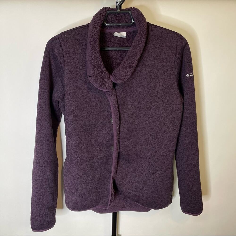 Columbia Button Down Purple Jacket Size Large Women’s